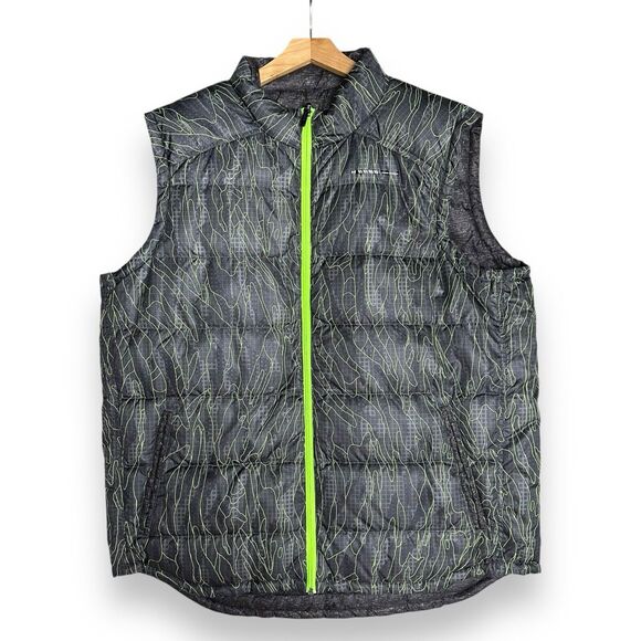 Under Armour Puffer Vest 700 Fill Down Mens Sz 2XL XXL Reversible Logo Warm UA - Picture 2 of 14